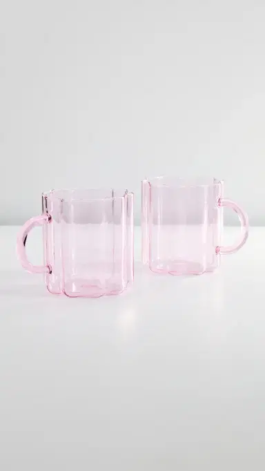 FAZEEK Wave Mugs Pink One Size | Thumbnail 2 FAZEEK Wave Mugs Pink One Size | Thumbnail 2