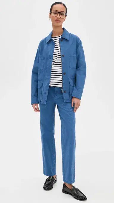 Alex Mill Neil Pants In Herringbone Washed Cobalt | Thumbnail 5 Alex Mill Neil Pants In Herringbone Washed Cobalt | Thumbnail 5