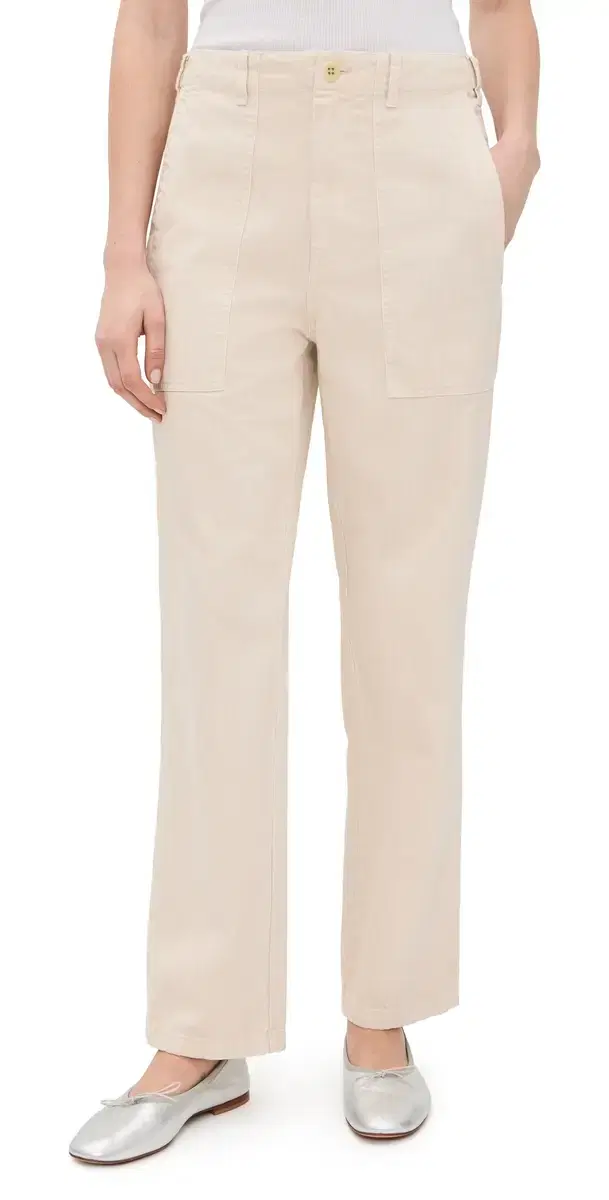 Neil Pants In Herringbone Ecru Neil Pants In Herringbone Ecru