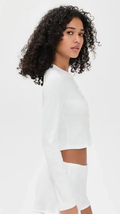 LESET Nando Cardigan White L | Thumbnail 4 LESET Nando Cardigan White L | Thumbnail 4