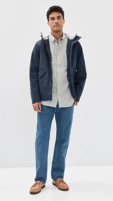 Barbour Nelson tripe Long Sleeve Tailored Shirt Bleached Olive | Thumbnail 5 Barbour Nelson tripe Long Sleeve Tailored Shirt Bleached Olive | Thumbnail 5