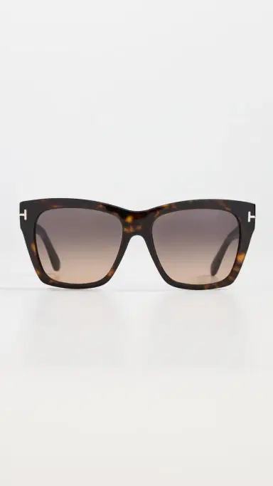 Tom Ford Flynn Sunglasses Shiny Classic Dark Havana One Size | Thumbnail 2 Tom Ford Flynn Sunglasses Shiny Classic Dark Havana One Size | Thumbnail 2
