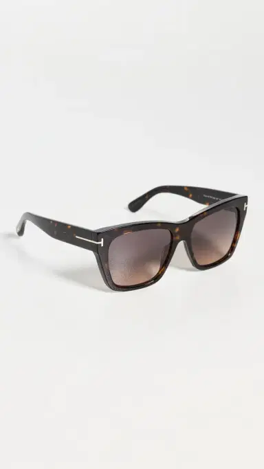 Tom Ford Flynn Sunglasses Shiny Classic Dark Havana One Size | Thumbnail 4 Tom Ford Flynn Sunglasses Shiny Classic Dark Havana One Size | Thumbnail 4