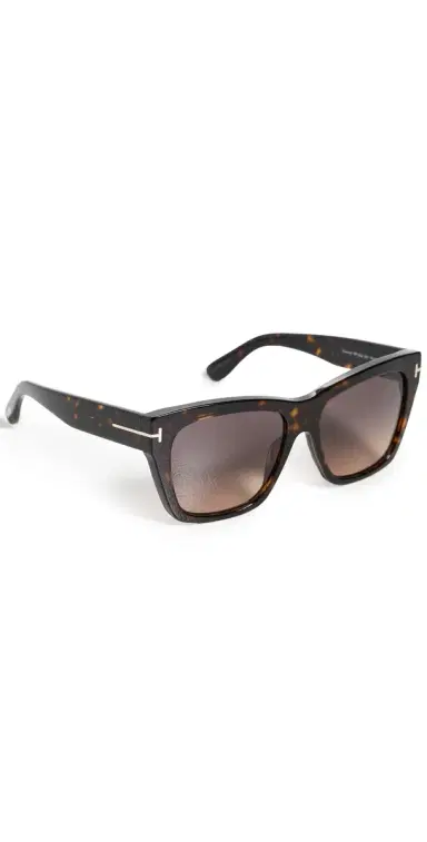 Tom Ford Flynn Sunglasses Shiny Classic Dark Havana One Size | Thumbnail 1 Tom Ford Flynn Sunglasses Shiny Classic Dark Havana One Size | Thumbnail 1