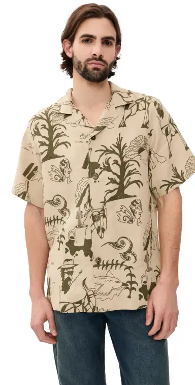 OAS Poplan Cuba Shirt Beige | Thumbnail 1 OAS Poplan Cuba Shirt Beige | Thumbnail 1