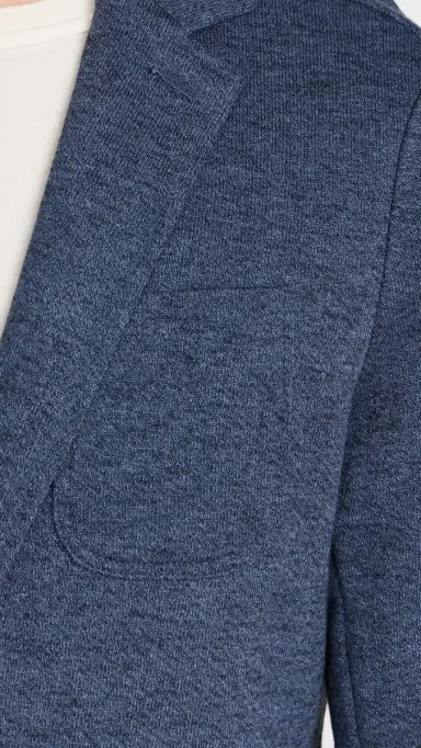 Faherty Inlet Knit Blazer Deep Navy Melange S | Thumbnail 6 Faherty Inlet Knit Blazer Deep Navy Melange S | Thumbnail 6
