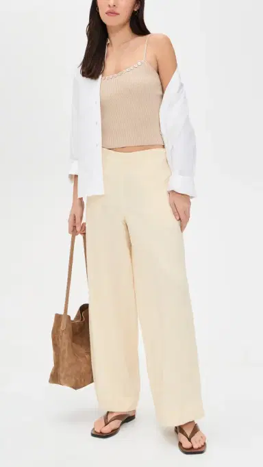 Free People Demi Cotton Linen Pants | Thumbnail 5 Free People Demi Cotton Linen Pants | Thumbnail 5