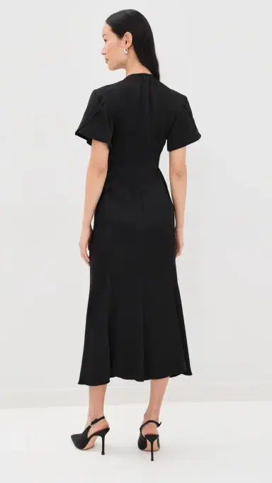 Victoria Beckham Eve Midi Dress | Thumbnail 3 Victoria Beckham Eve Midi Dress | Thumbnail 3