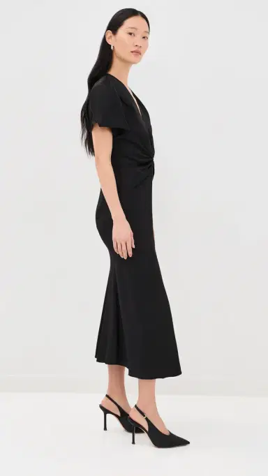 Victoria Beckham Eve Midi Dress | Thumbnail 4 Victoria Beckham Eve Midi Dress | Thumbnail 4