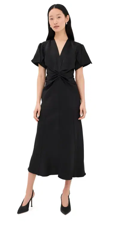 Victoria Beckham Eve Midi Dress | Thumbnail 1 Victoria Beckham Eve Midi Dress | Thumbnail 1