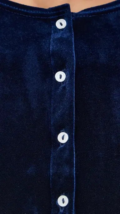 LE BOP Eloise Velvet Cardigan Navy | Thumbnail 6 LE BOP Eloise Velvet Cardigan Navy | Thumbnail 6