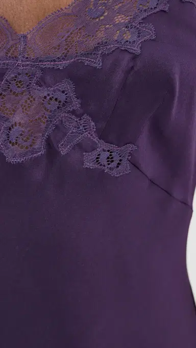 Only Hearts Silk Charmeuse Mini Slip Dress Plum | Thumbnail 6 Only Hearts Silk Charmeuse Mini Slip Dress Plum | Thumbnail 6