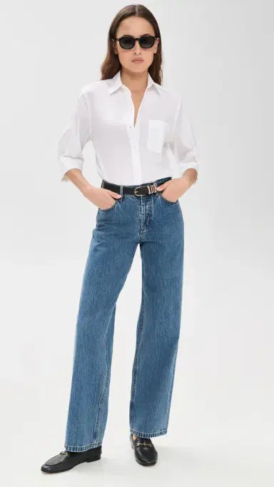 rag & bone Lucia Poplin Button Down Shirt White S | Thumbnail 5 rag & bone Lucia Poplin Button Down Shirt White S | Thumbnail 5