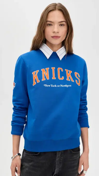 New York or Nowhere Knicks Alumni Crewneck Sweatshirt Royal Blue Garment Dye | Thumbnail 2 New York or Nowhere Knicks Alumni Crewneck Sweatshirt Royal Blue Garment Dye | Thumbnail 2