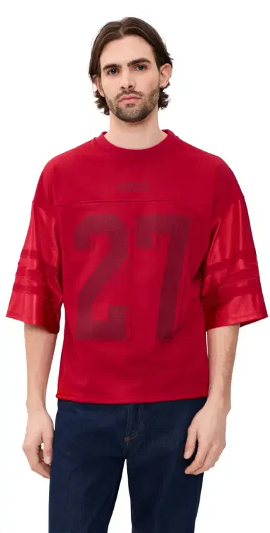 Rhude Lightning Football Jersey Red | Thumbnail 1 Rhude Lightning Football Jersey Red | Thumbnail 1