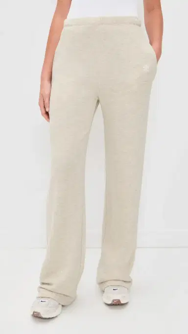 Éterne Oversized Wide Leg weatpants Heather Oatmeal | Thumbnail 2 Éterne Oversized Wide Leg weatpants Heather Oatmeal | Thumbnail 2