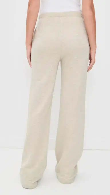 Éterne Oversized Wide Leg weatpants Heather Oatmeal | Thumbnail 3 Éterne Oversized Wide Leg weatpants Heather Oatmeal | Thumbnail 3