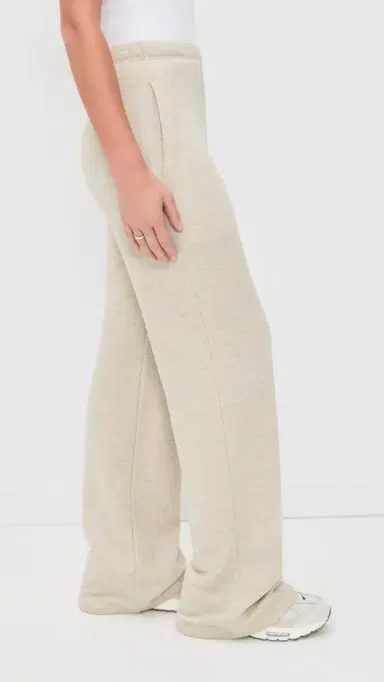 Éterne Oversized Wide Leg weatpants Heather Oatmeal | Thumbnail 4 Éterne Oversized Wide Leg weatpants Heather Oatmeal | Thumbnail 4