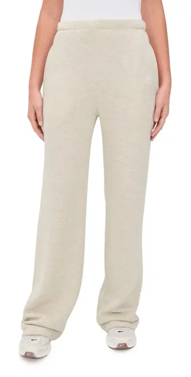 Éterne Oversized Wide Leg weatpants Heather Oatmeal | Thumbnail 1 Éterne Oversized Wide Leg weatpants Heather Oatmeal | Thumbnail 1
