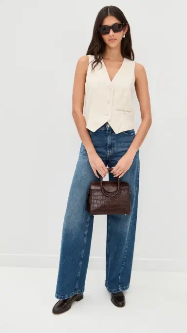 LE BOP Simone Satin Vest Ivory 6 | Thumbnail 5 LE BOP Simone Satin Vest Ivory 6 | Thumbnail 5