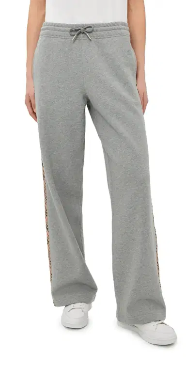 Burberry Jodie Track Pants Pale Grey elange | Thumbnail 1 Burberry Jodie Track Pants Pale Grey elange | Thumbnail 1