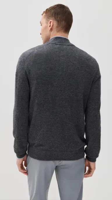Greyson ebonack Cashmere Blend Quarter Zip Sweater Dark Grey Heather | Thumbnail 3 Greyson ebonack Cashmere Blend Quarter Zip Sweater Dark Grey Heather | Thumbnail 3