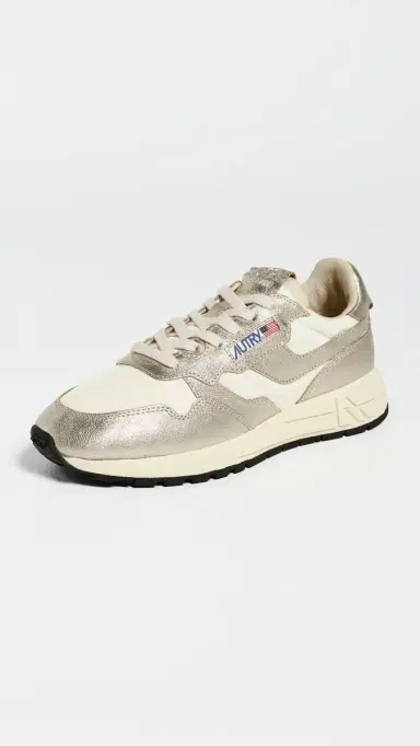 Autry Reelwind Low Sneakers Wht/Gold | Thumbnail 2 Autry Reelwind Low Sneakers Wht/Gold | Thumbnail 2