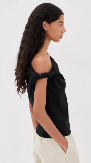 Róhe Sculptural Blouse Black | Thumbnail 4 Róhe Sculptural Blouse Black | Thumbnail 4