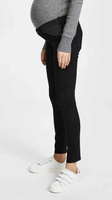 PAIGE Transcend Verdugo Ultra Skinny Maternity Jeans Black Shadow 30 | Thumbnail 4 PAIGE Transcend Verdugo Ultra Skinny Maternity Jeans Black Shadow 30 | Thumbnail 4
