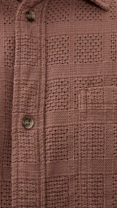 Les Deux Charlie Short Sleeve Shirt Cognac Red | Thumbnail 6 Les Deux Charlie Short Sleeve Shirt Cognac Red | Thumbnail 6