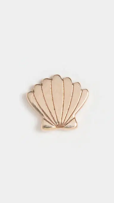 Zoë Chicco 14k Gold Single Itty Bitty Shell Stud Earring Yellow Gold One Size | Thumbnail 4 Zoë Chicco 14k Gold Single Itty Bitty Shell Stud Earring Yellow Gold One Size | Thumbnail 4