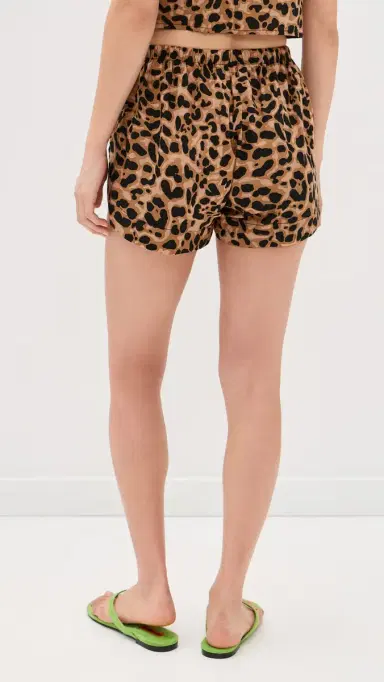 Natalie Martin Collection Tash Shorts Leopard Cotton | Thumbnail 3 Natalie Martin Collection Tash Shorts Leopard Cotton | Thumbnail 3