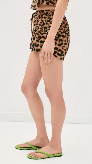 Natalie Martin Collection Tash Shorts Leopard Cotton | Thumbnail 4 Natalie Martin Collection Tash Shorts Leopard Cotton | Thumbnail 4