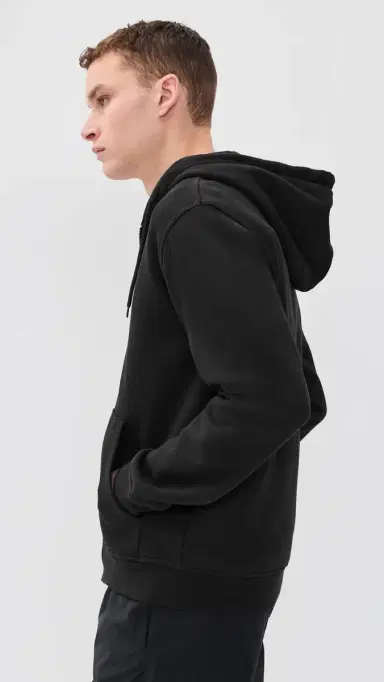 Adidas Trefoil Essentials Full Zip Hoodie Black M | Thumbnail 4 Adidas Trefoil Essentials Full Zip Hoodie Black M | Thumbnail 4