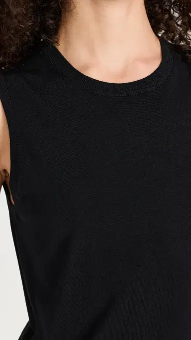 Theory Crew Neck Shell Top Black S | Thumbnail 6 Theory Crew Neck Shell Top Black S | Thumbnail 6