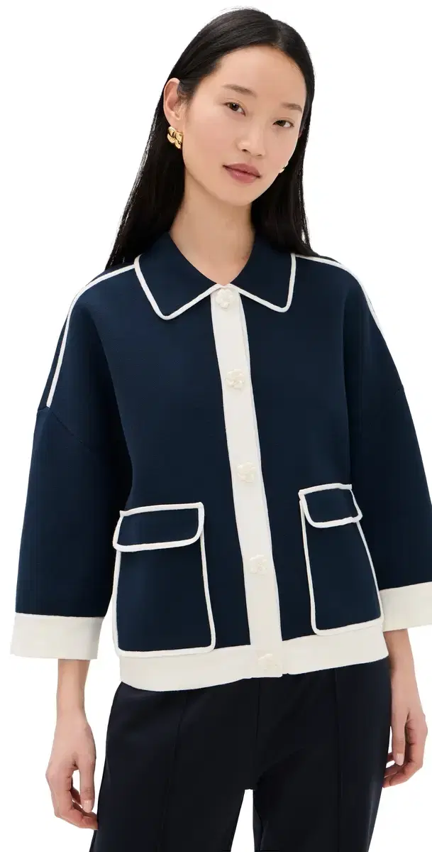 Jugly Knit Cardigan Classic Navy Jugly Knit Cardigan Classic Navy