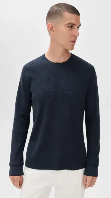 Vince Thermal Crew Shirt Coastal | Thumbnail 2 Vince Thermal Crew Shirt Coastal | Thumbnail 2