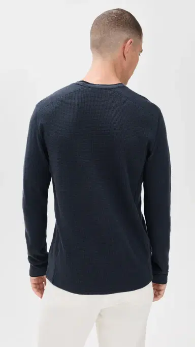 Vince Thermal Crew Shirt Coastal | Thumbnail 3 Vince Thermal Crew Shirt Coastal | Thumbnail 3