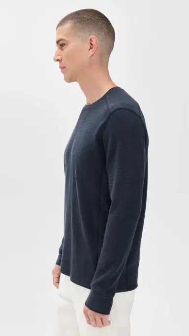 Vince Thermal Crew Shirt Coastal | Thumbnail 4 Vince Thermal Crew Shirt Coastal | Thumbnail 4