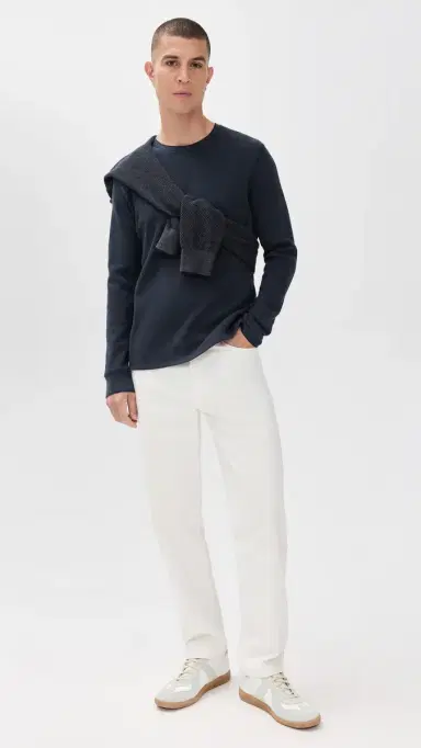 Vince Thermal Crew Shirt Coastal | Thumbnail 5 Vince Thermal Crew Shirt Coastal | Thumbnail 5