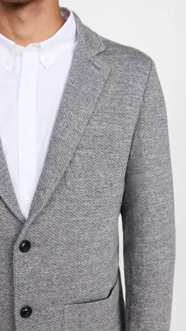 Faherty Inlet Knit Blazer Medium Grey Melange L | Thumbnail 6 Faherty Inlet Knit Blazer Medium Grey Melange L | Thumbnail 6