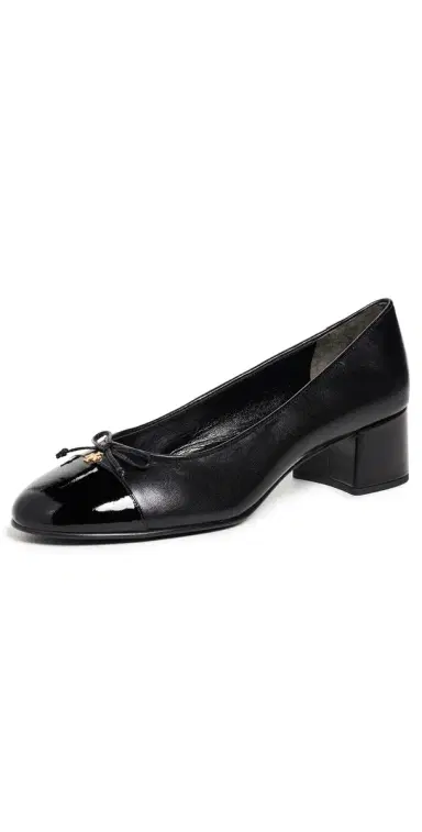 Tory Burch 45mm Cap Toe Pumps Perfect Black / Perfect Black | Thumbnail 1 Tory Burch 45mm Cap Toe Pumps Perfect Black / Perfect Black | Thumbnail 1