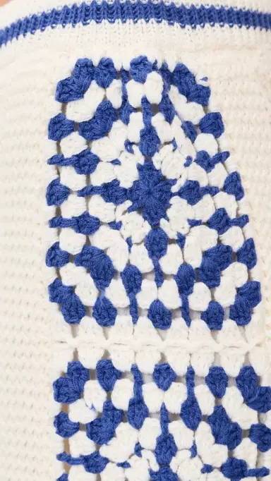 MINKPINK Avalon Crochet Shorts White/Blue | Thumbnail 6 MINKPINK Avalon Crochet Shorts White/Blue | Thumbnail 6