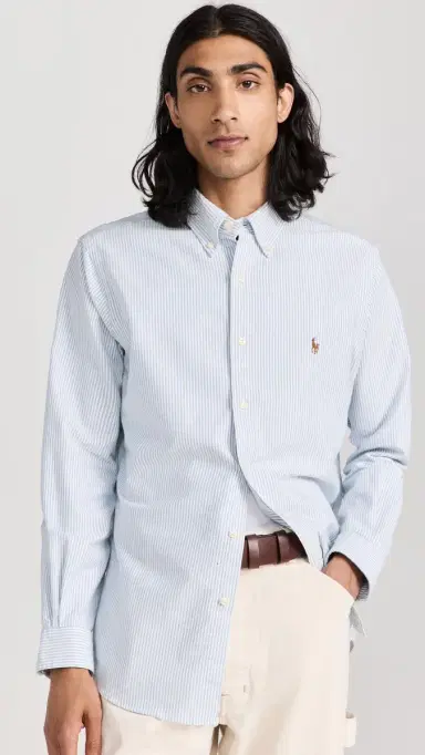 Polo Ralph Lauren Classic Fit triped Oxford hirt Blue/White tripe | Thumbnail 2 Polo Ralph Lauren Classic Fit triped Oxford hirt Blue/White tripe | Thumbnail 2