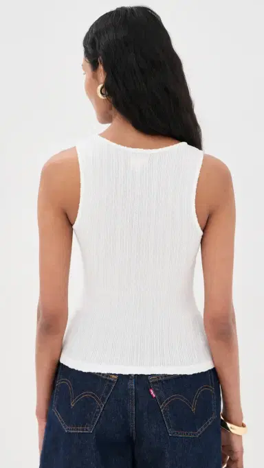 L'Agence Adira Scoop Neck Tank Antique White | Thumbnail 3 L'Agence Adira Scoop Neck Tank Antique White | Thumbnail 3