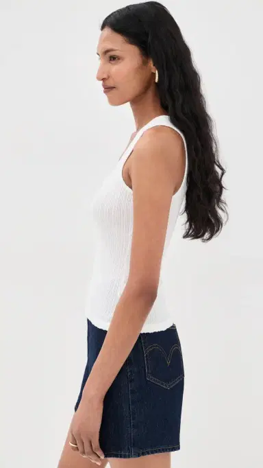 L'Agence Adira Scoop Neck Tank Antique White | Thumbnail 4 L'Agence Adira Scoop Neck Tank Antique White | Thumbnail 4