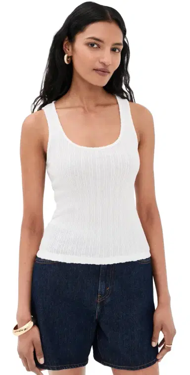 L'Agence Adira Scoop Neck Tank Antique White | Thumbnail 1 L'Agence Adira Scoop Neck Tank Antique White | Thumbnail 1