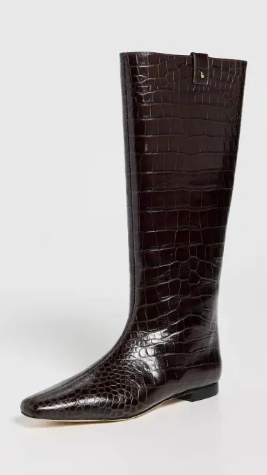 Larroudé Alexis Flat Boots Dark 8 | Thumbnail 2 Larroudé Alexis Flat Boots Dark 8 | Thumbnail 2