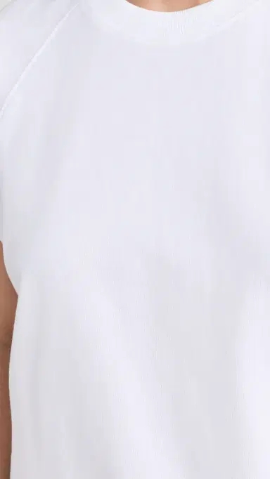 Tibi ummer weatshirting Sleeveless Easy Top White | Thumbnail 6 Tibi ummer weatshirting Sleeveless Easy Top White | Thumbnail 6