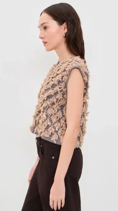Rachel Comey Hazlitt Fringe Top Dusty Mauve/Blush M | Thumbnail 4 Rachel Comey Hazlitt Fringe Top Dusty Mauve/Blush M | Thumbnail 4